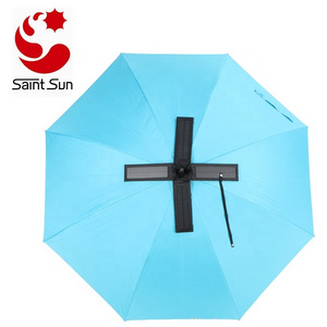 2019 Can Charge Cell Phone Solar Charger Umbrellas With Fan