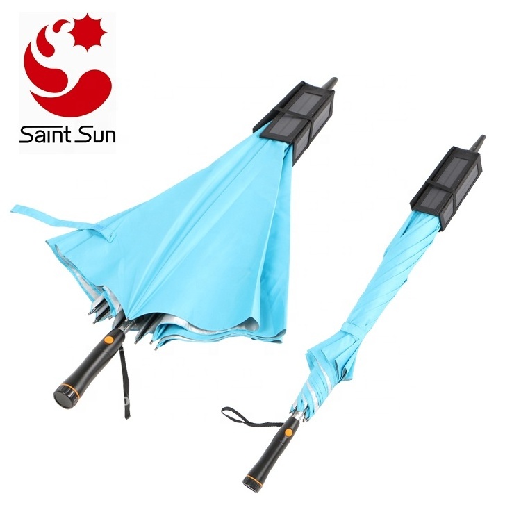 2019 Can Charge Cell Phone Solar Charger Umbrellas With Fan