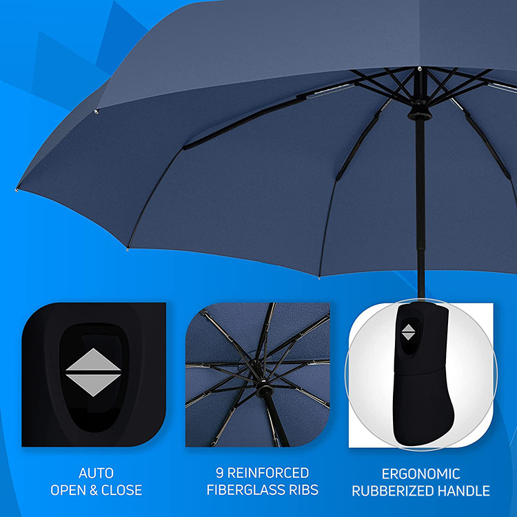 Amazon Hot Selling Item , Foldable Strong Windproof Travel Umbrella