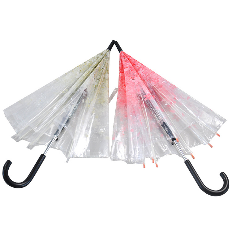 Clear Bubble Umbrella Vinyl Korea Style Straight POE Umbrella