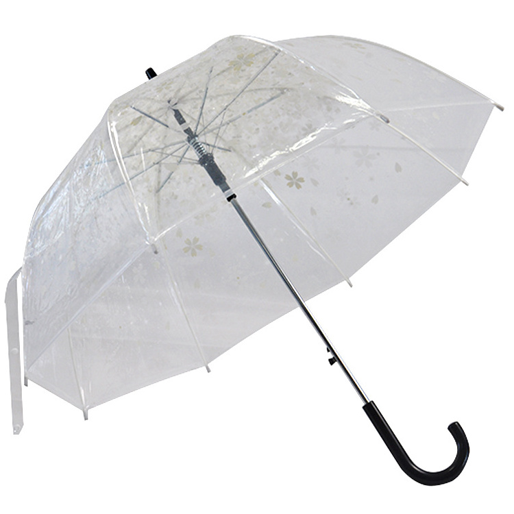 Clear Bubble Umbrella Vinyl Korea Style Straight POE Umbrella