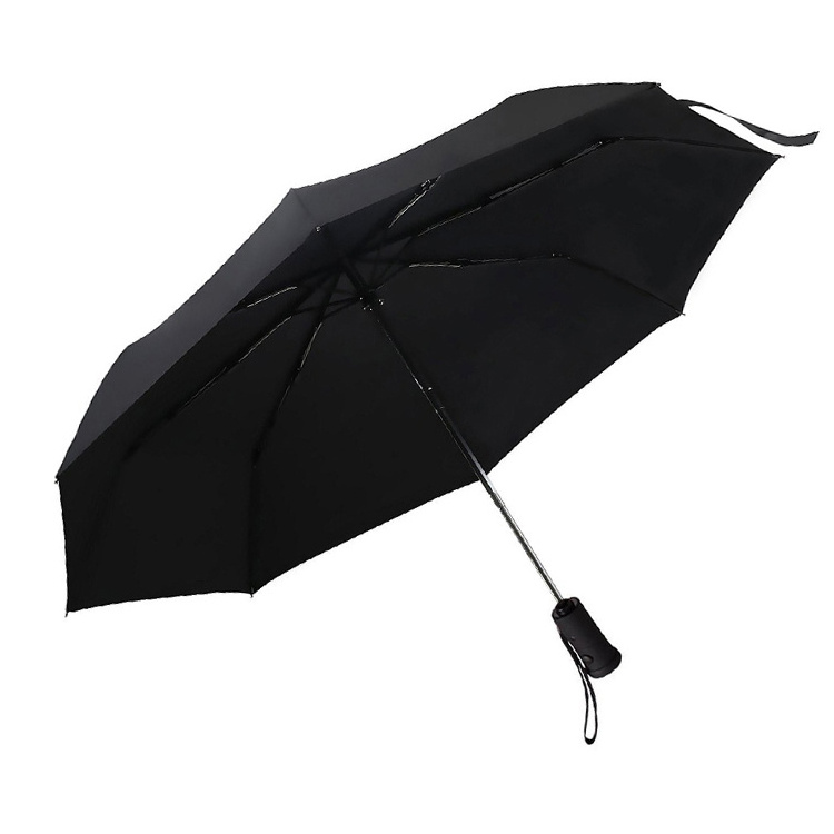 Safety Night Lighting  Rain Telescopic Umbrella With Automatic LED Handle