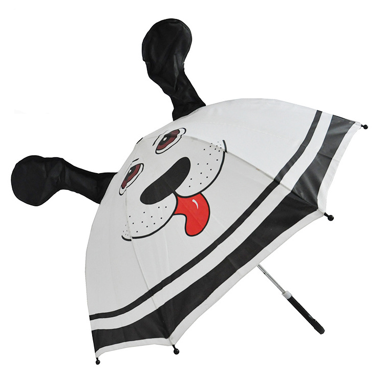 Straight 3D Cartoon Kids Umbrella Animal Children Cute Umbrella