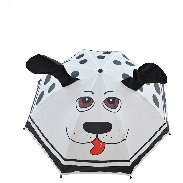 Straight 3D Cartoon Kids Umbrella Animal Children Cute Umbrella