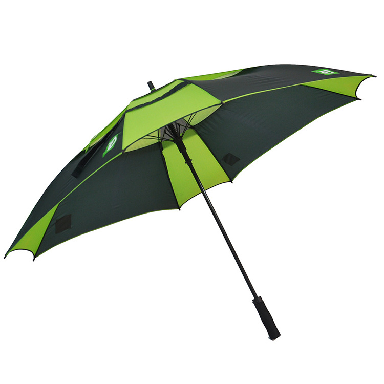 Big Size Windproof Square Double Canopy Golf Umbrella