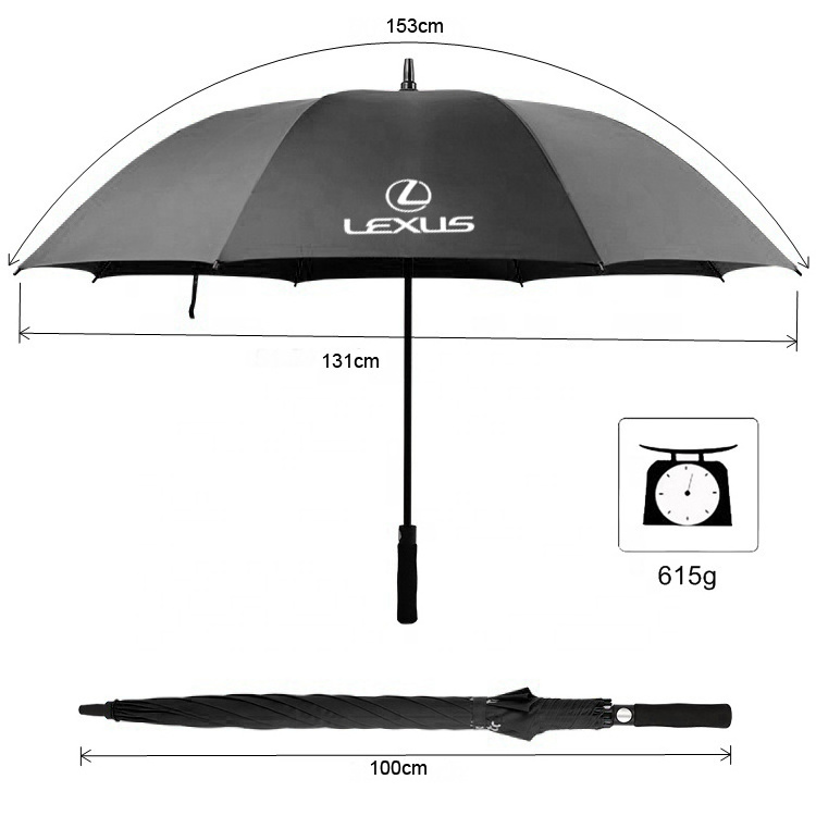 High Quality Golf Umbrella,60 Inch Extra Large Windproof Automatic Open Promotional Business Waterproof Customized Umbrella