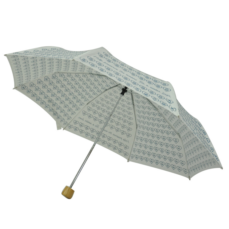 Reasonable Price Fold ECO Environment Friendly Recycled Renewable Fabric RPET Umbrella