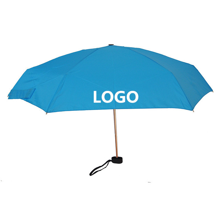 Professional Manufacture Cheap 5 Fold Pocket Size Flat Umbrella With EVA Case