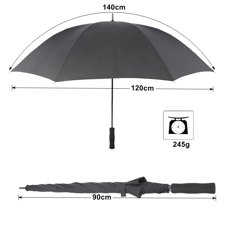 New carbon fiber ultralight travel umbrella 245g with logo print