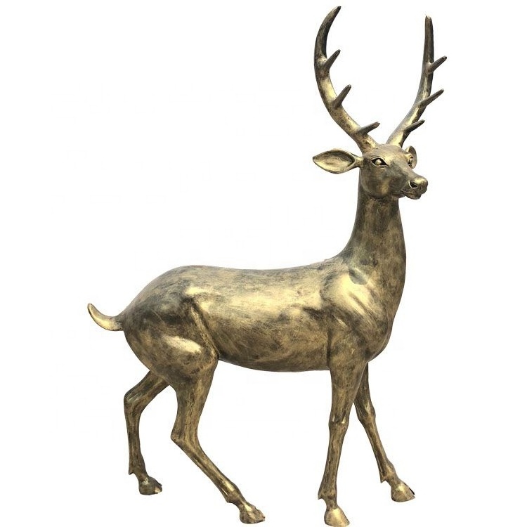 Garden decor life size deer elk fiberglass resin reindeer