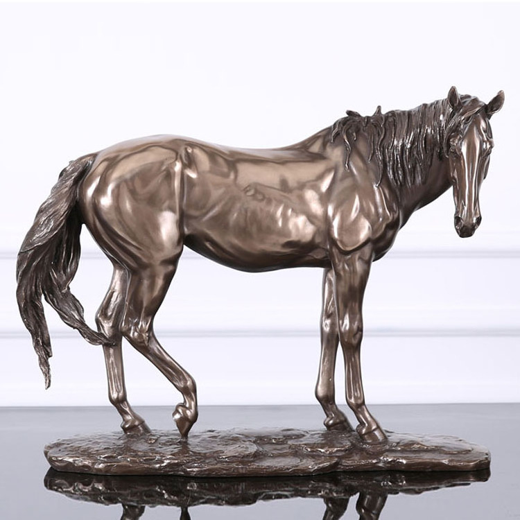 Hot sale resin horse sculpture little fiberglass horse statue