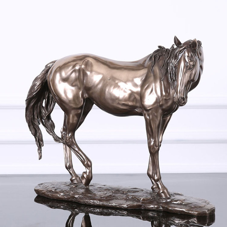 Hot sale resin horse sculpture little fiberglass horse statue