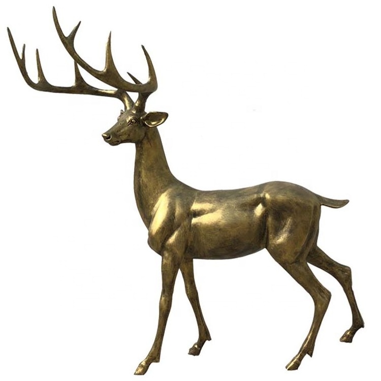 Garden decor life size deer elk fiberglass resin reindeer