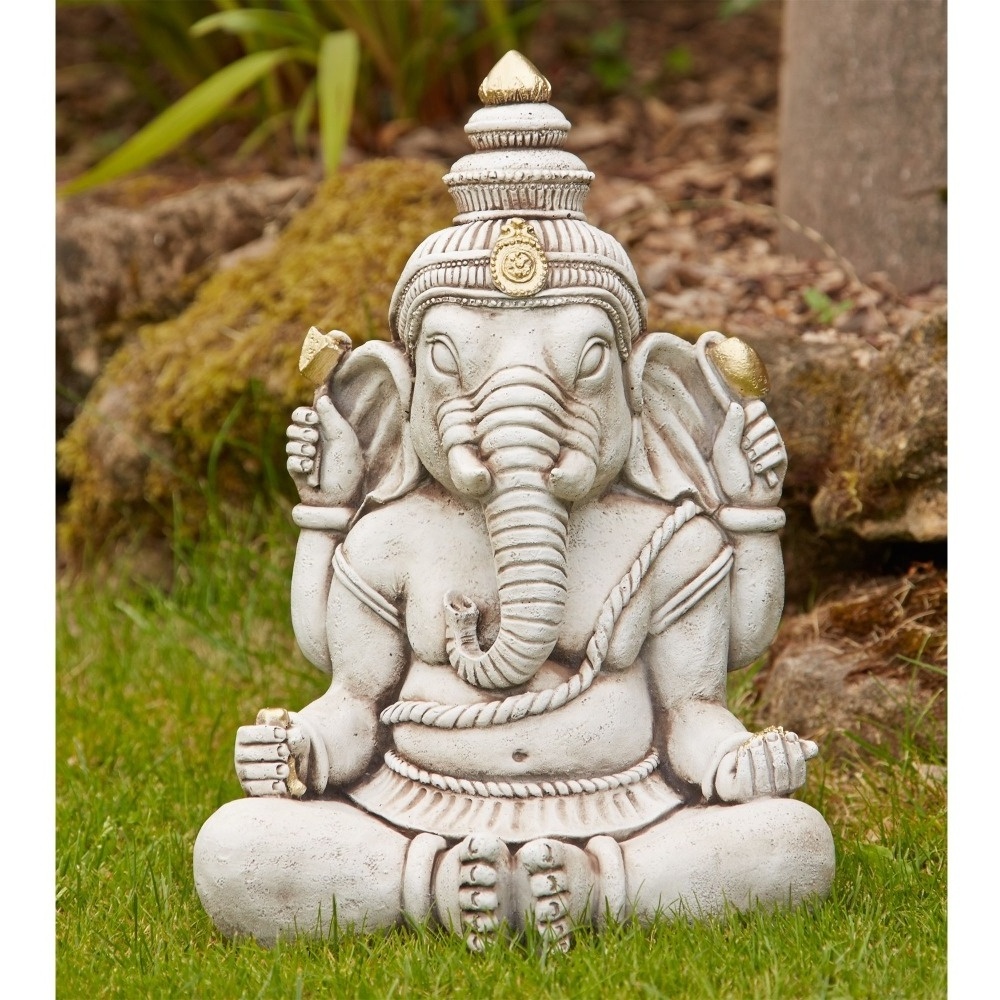 Indian antique granite carved life size stone Hundu God statue Garden Lord Ganesha Statues