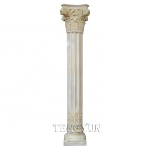 Popular stone column and marble roman pillar granite roman columns for sale