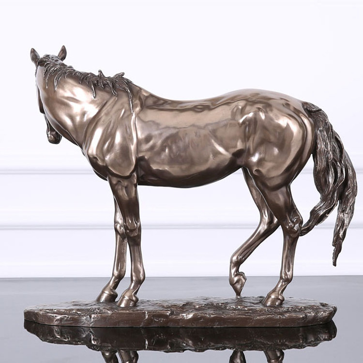 Hot sale resin horse sculpture little fiberglass horse statue