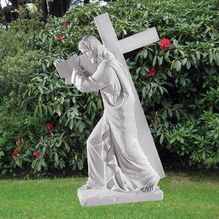 life size religious Christian stone white marble figure Jesus Christ statue in stock for home garden church decoration