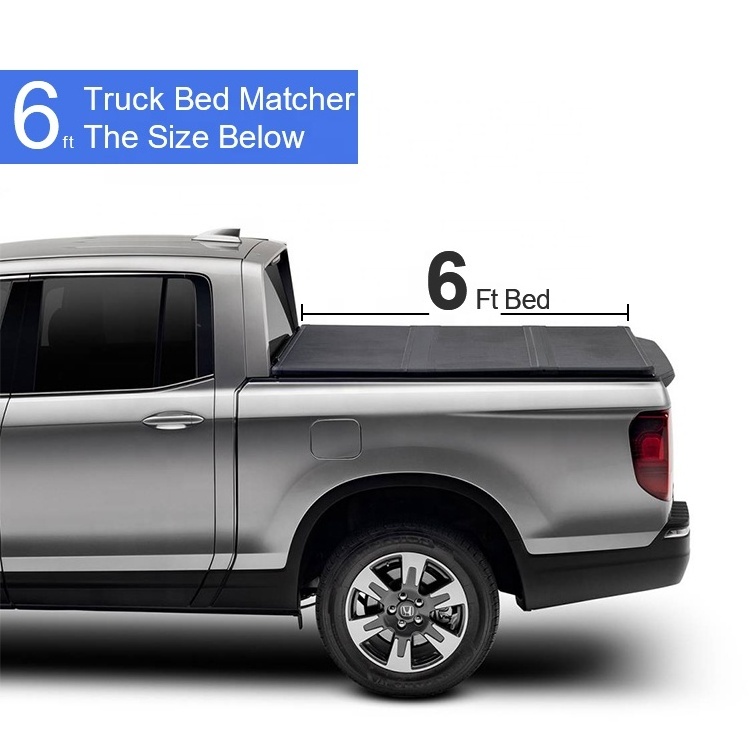 Custom Lock Truck Pickup Bed Tri-fold Hard Folding Tonneau Covers for Different Models