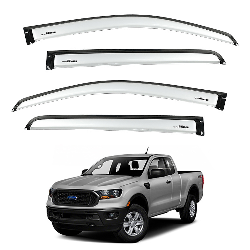 Factory Wholesale Car Accessories Protective Rain Sun Door Visor Window Deflectors for Toyota Hilux Fortuner Raize