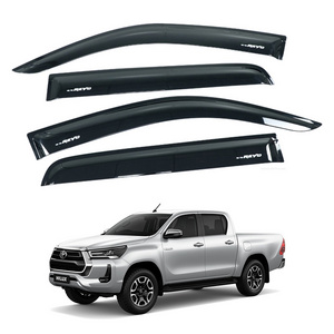 Factory Car Accessories Weather Shield Vent Shade Rain Guard Door Visor Wind Deflector Sun Window Visor for Toyota Hilux Revo