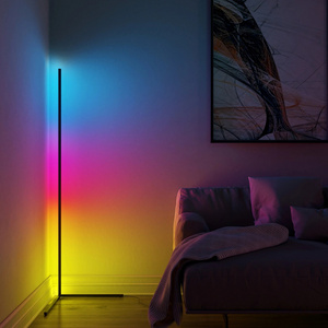 Nordic Modern Designer Minimalist Tripod Light Smart Colour Changing Led Corner Rgb  Floor Lamp Standing  For Living Room