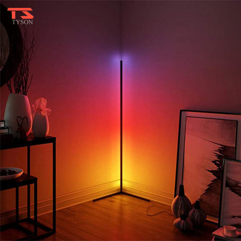 Nordic Modern Designer Minimalist Tripod Light Smart Colour Changing Led Corner Rgb  Floor Lamp Standing  For Living Room