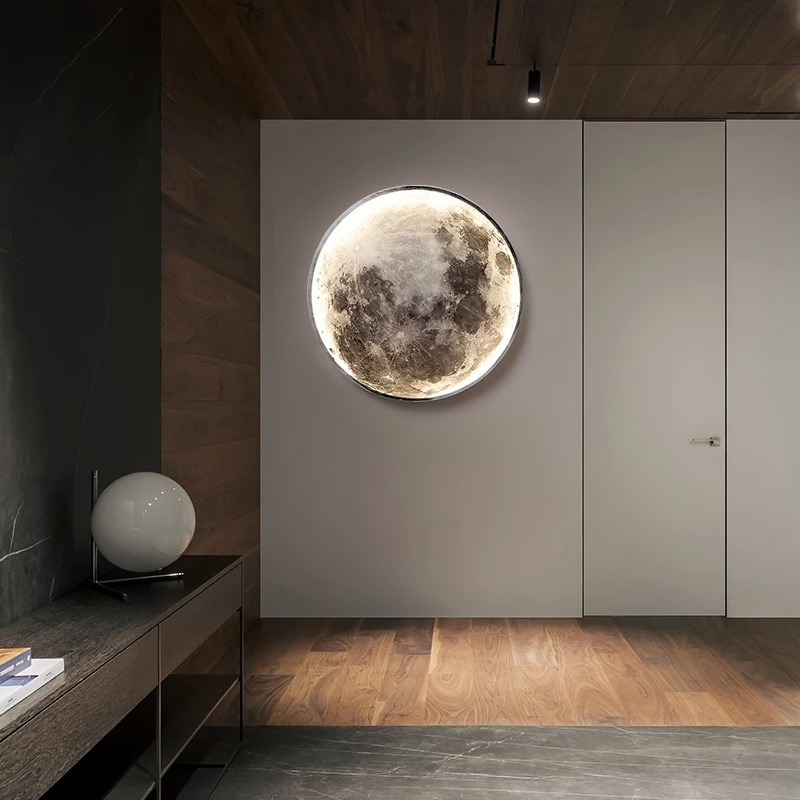 New Nordic Style Light Luxury Creative Decoration Moon Wall Lamp Ceiling Lamp For Bedroom