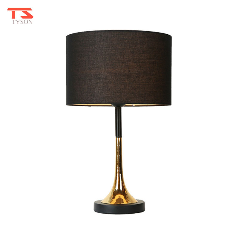 Modern Antique Restaurant Cordless Design Lighting Fancy Black Gold Table Lamp