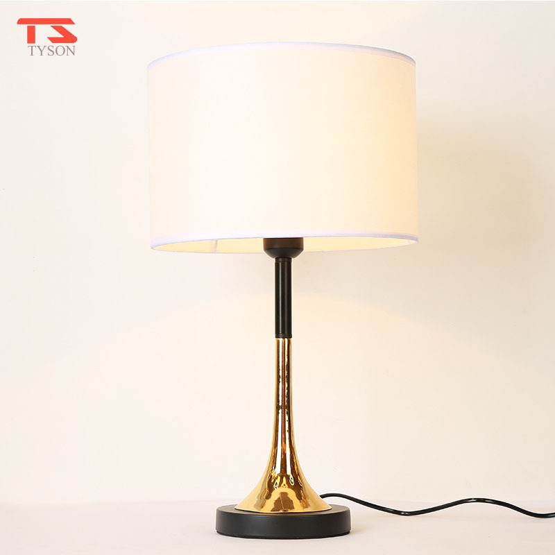 Modern Antique Restaurant Cordless Design Lighting Fancy Black Gold Table Lamp