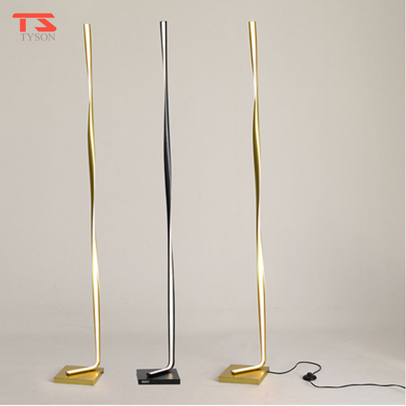 Made In China Modern Hotel Decorative Arc Steel LED Floor Lamp For Living Room