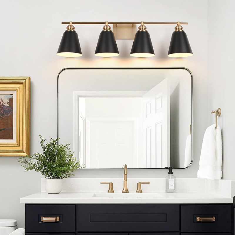 Bathroom Fixtures Modern Chrome Makeup Room Wall Mirror Home Decor Modern Bedroom Vanity Stairs Sconces Corner Wall Lamp