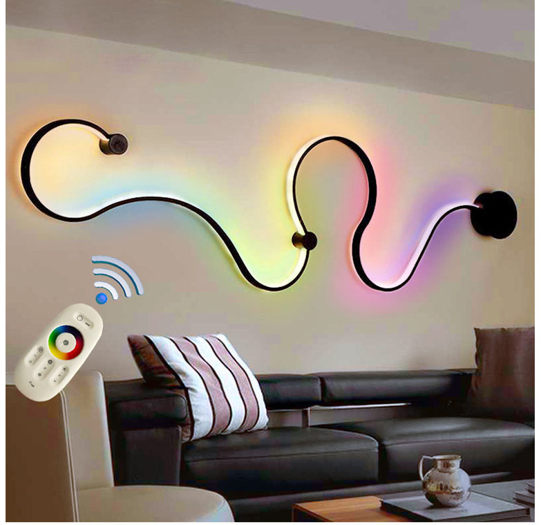 European Style Led Wall Sconce Bedroom Led Bedside Rgb Wall Light Design Wall Decor Light For Bedroom Hotel