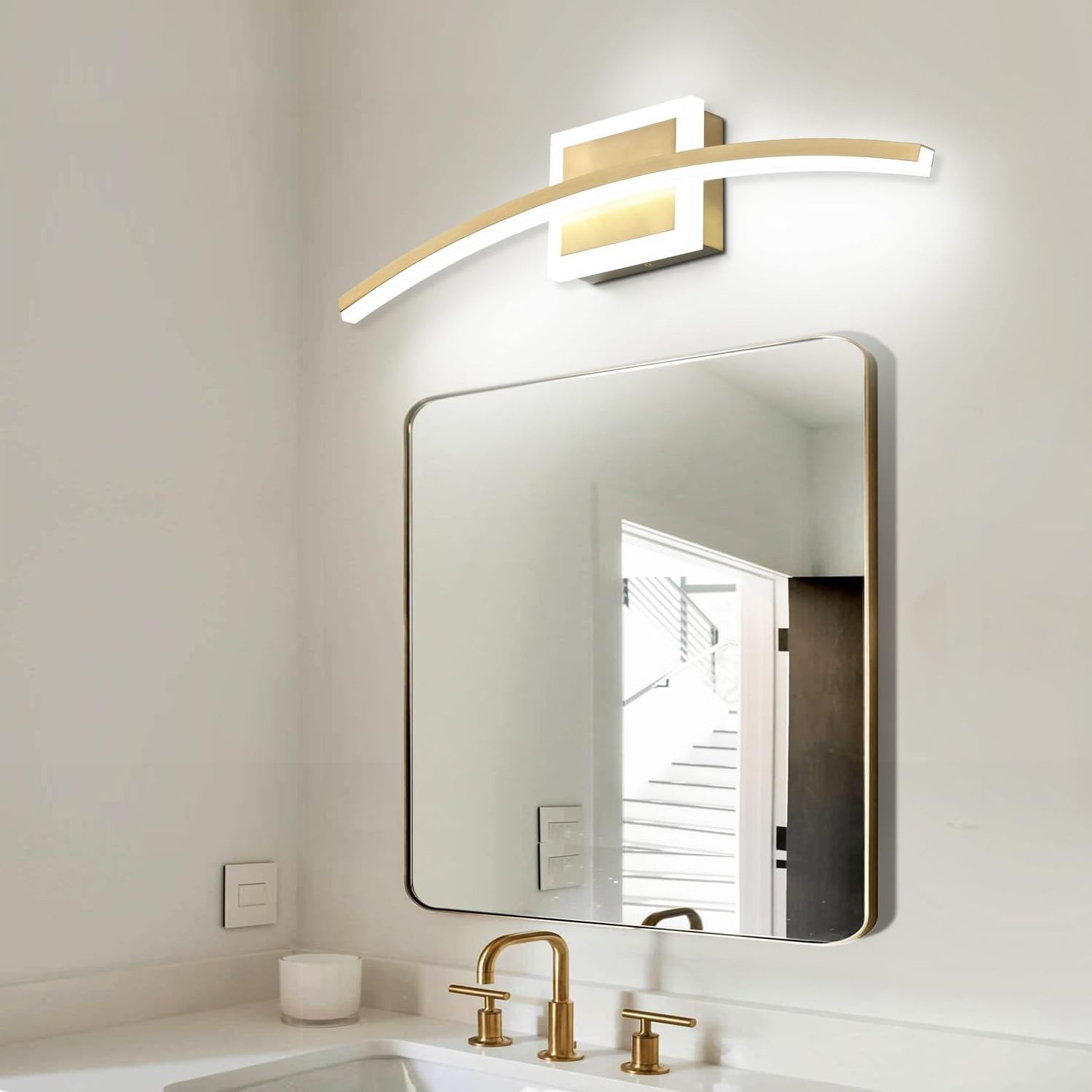 Hotel Led Creative Minimalist Corridor Indoor Led Wall Lamp Light Bathroom Wall Mounted Lighted Vanity Light