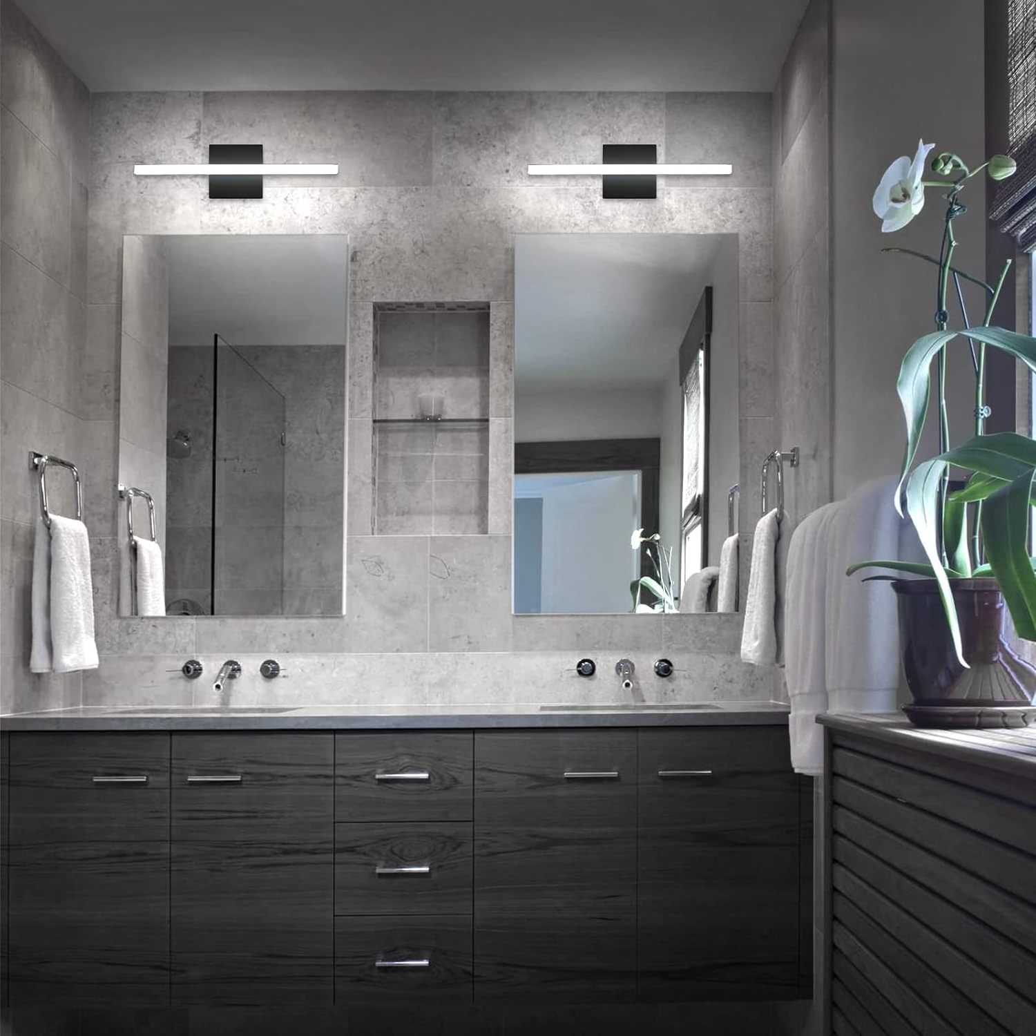 Bathroom Vanity Light Fixtures Modern Chrome Industrial Wall Lamp Wall Mounted Bathroom Vanity Lighted Mirror