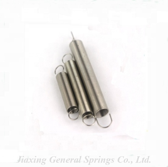 Custom high precision stainless steel extension spring with hook