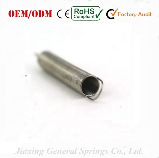 Custom high precision stainless steel extension spring with hook