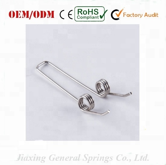 Custom stainless steel double small torsion spring