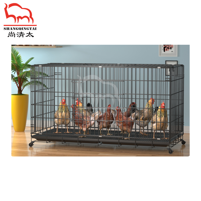 Chicken coop household egg laying automatic feces clearing and egg rolling chicken cage henhouse folding breeding cage