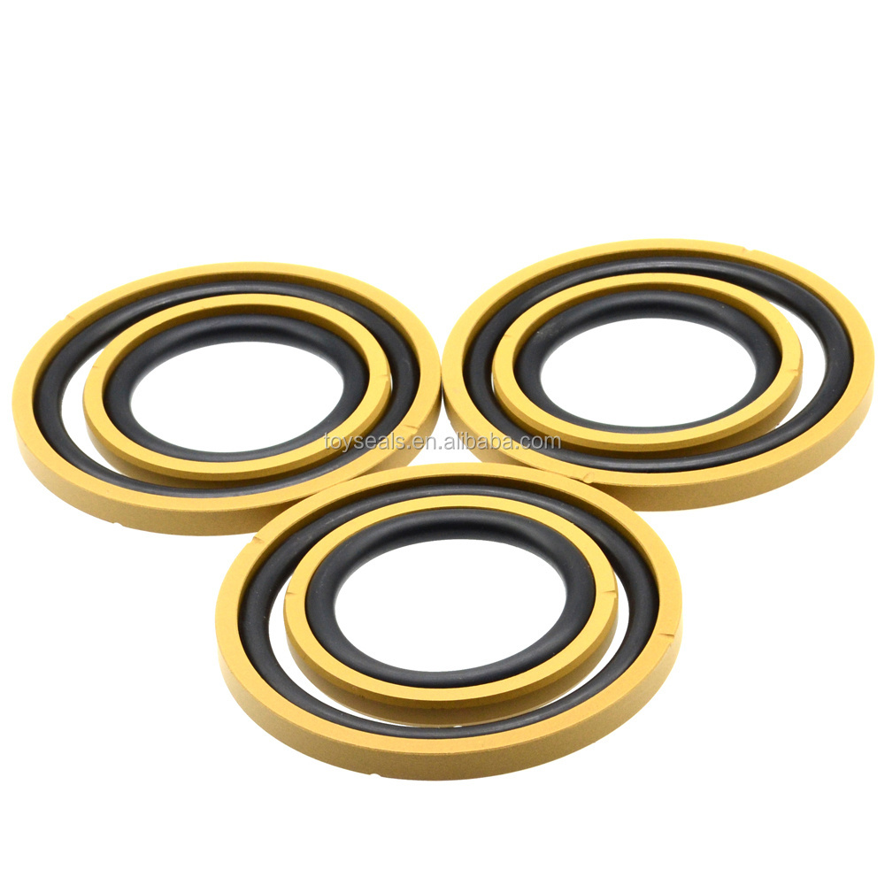 Hydraulic Cylinder Seals PTFE+NBR Glyd Ring SPGO Excavator Piston Seal Ring