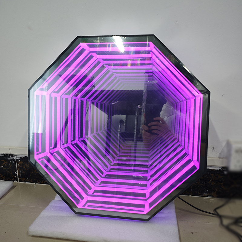 custom infinite sign abyss mirror neon infi dj 3d mirror rgb led dance floor party infinity mirror led