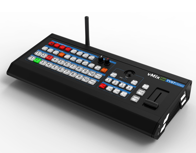 Tystvideo 20-Channel vMix Video Switcher Mixer for Live Streaming Multi Camera Video Switcher with Wireless Tally Light Function