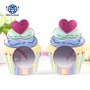 Creative Costume Cupcake Ice Cream Birthday Glasses Hen Night Stag Fancy Dress Colorful Creative Party Supplies Event Decoration