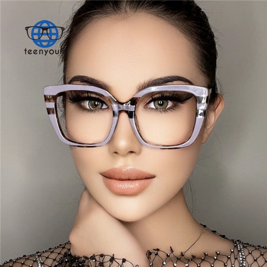 Teenyoun Custom Logo Fashion Anti Blue Light Blocking Glasses Optical Spectacle Eyeglasses Frames For Men Sunglasses For Women