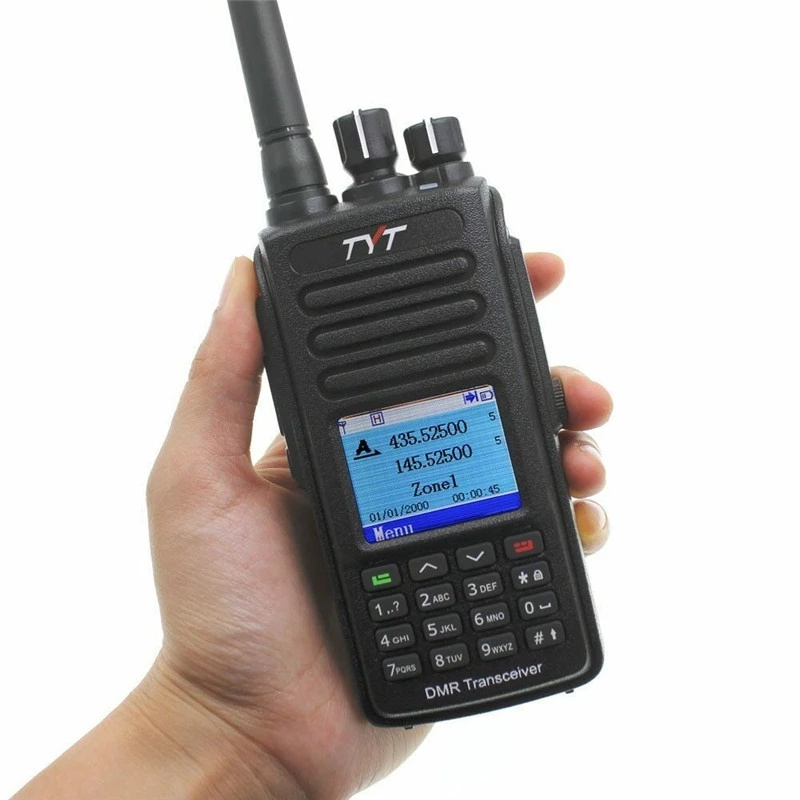 TYT MD-UV390 portable walkie talkie DMR radio 5w IP67 transceiver with GPS