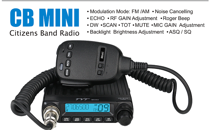 TYT CB radio  AM FM SSB 27Mhz CB Radio 24.715-30.105 MHz HF Transceiver 20W High Power Long Range Walkie Talkie