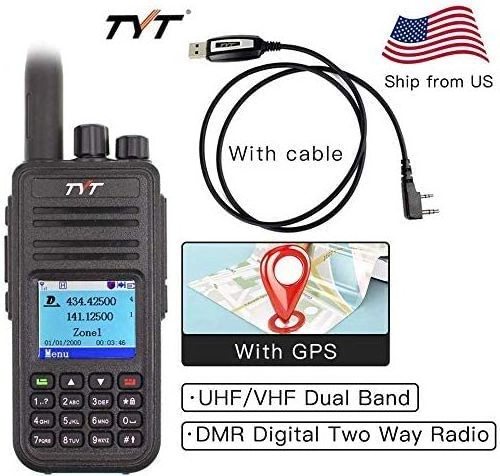 New TYT MD-UV380  DMR Digital Mobile Radio Dual Band UHF VHF  AT-878 2 Way Radio walkie talkie