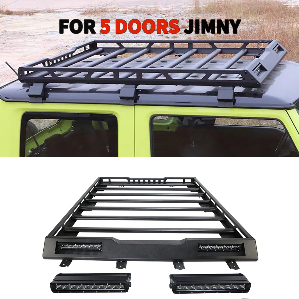 Off-Road 4x4 5 doors Jimny  Side steps tailgate ladder Roof Racks Luggage Carrier For Suzuki Jimny 2019+ Gen4 Sierra JB74w JB64w