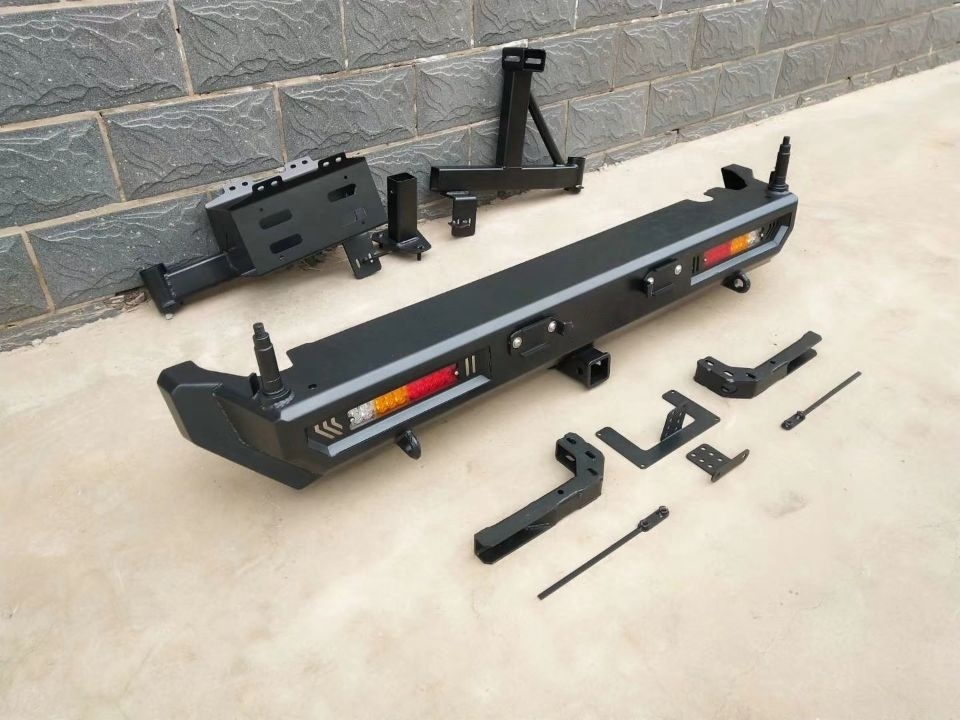 New Rear Bumper With Spare Tire Carrier & Fuel Tank Holder for Suzuki Jimny JB64 JB74 2018+