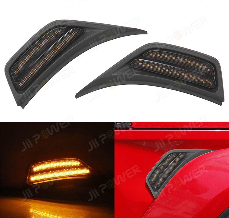 ABS Front Fender Side Marker Light for Jeep Wrangler JL