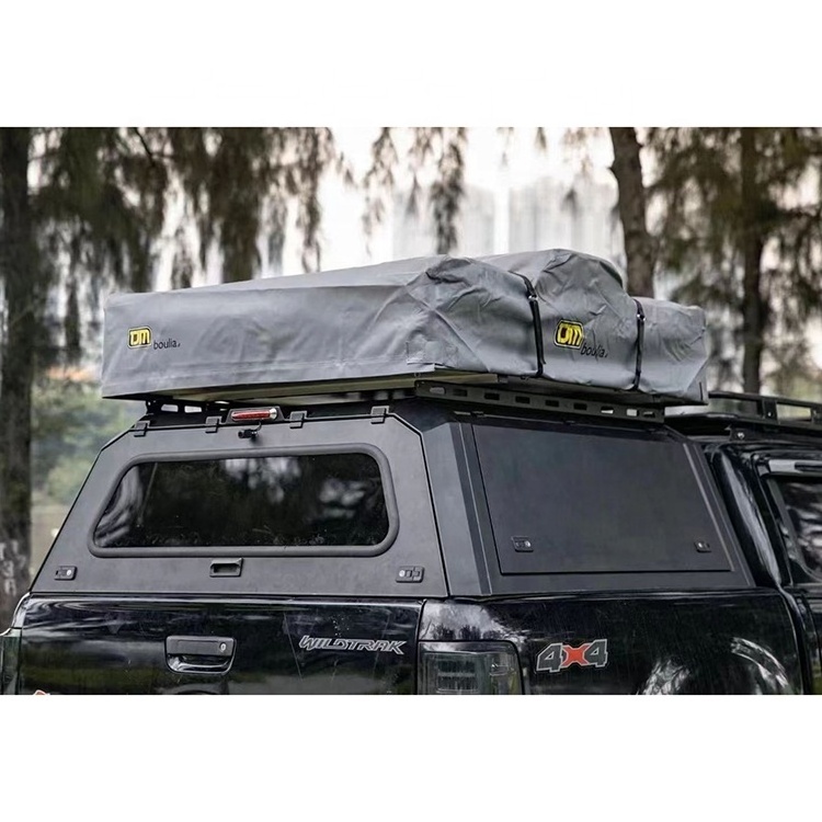 Aluminum Alloy Steel Waterproof Pickup Folding 4x4 Truck Canopy Steel Hard Top for Ranger Np300 Dmax F-150 Dodge Ram1500 2019+